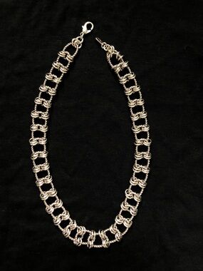 Silver Toned Chain Link Necklace